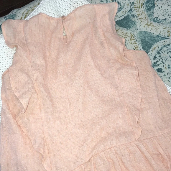 Monteua XL juniors peach flirty ruffle top - Picture 5 of 5